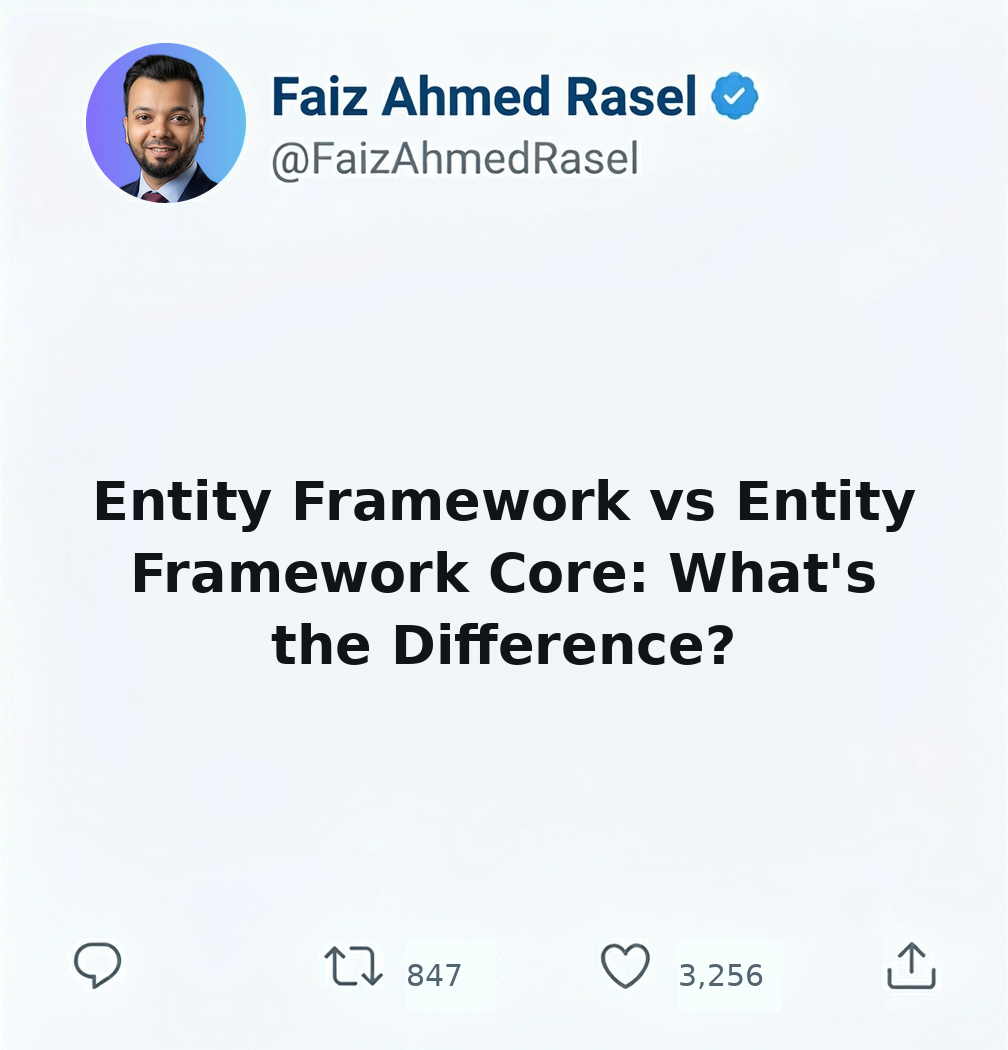 Entity Framework vs Entity Framework Core: What’s the Difference?