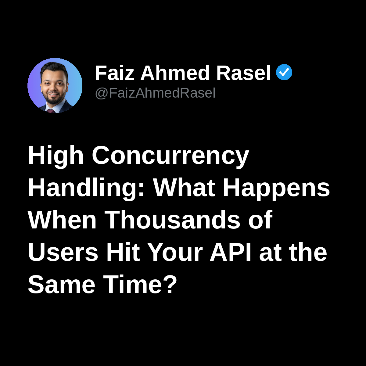 High Concurrency Handling: What Happens When Thousands of Users Hit Your API at the Same Time?